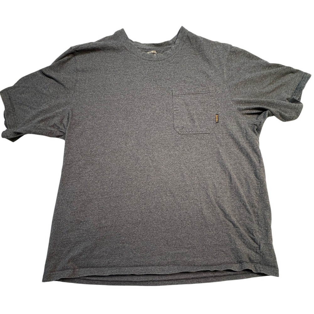 Hawx Work Gear Mens 3XL Charcoal Gray Heather Cotton Pocket T-Shirt HXFA21K40